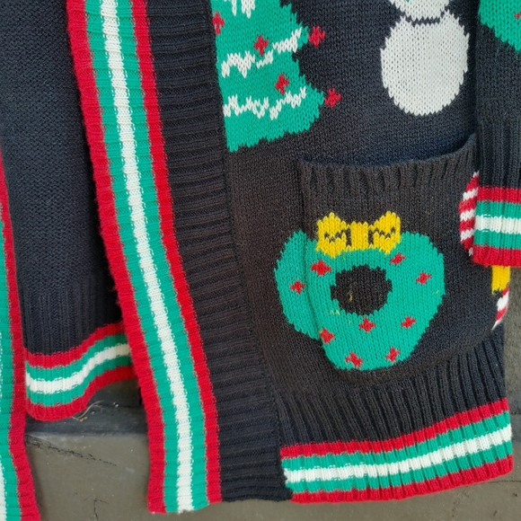 Christmas Cardigan Sweater Size L - Picture 9 of 14